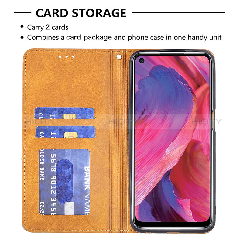 Coque Portefeuille Livre Cuir Etui Clapet B07F pour Oppo A54 5G Plus