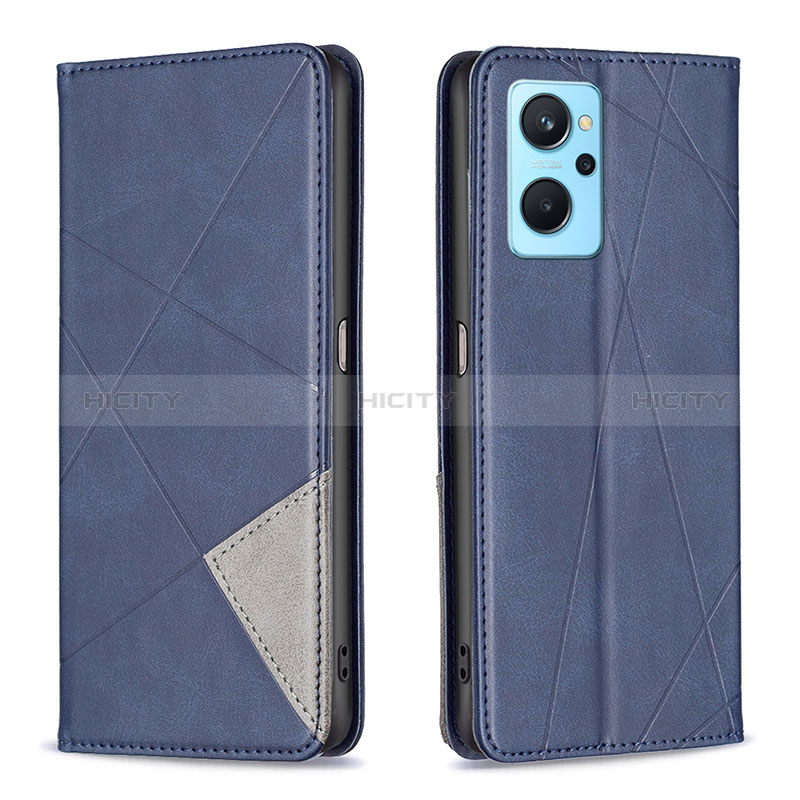 Coque Portefeuille Livre Cuir Etui Clapet B07F pour Oppo A96 4G Bleu Plus