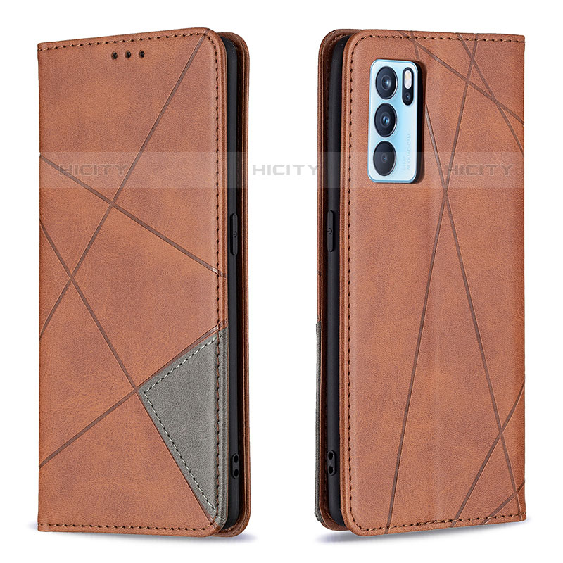 Coque Portefeuille Livre Cuir Etui Clapet B07F pour Oppo Reno6 Pro 5G India Plus