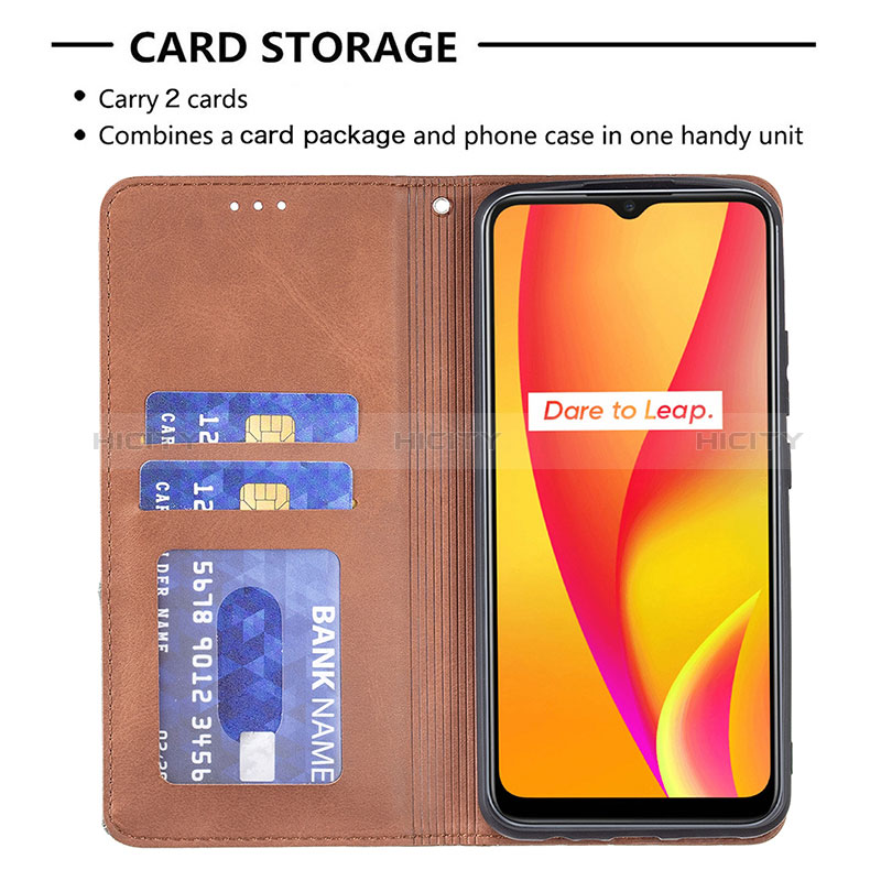 Coque Portefeuille Livre Cuir Etui Clapet B07F pour Realme C25S Plus