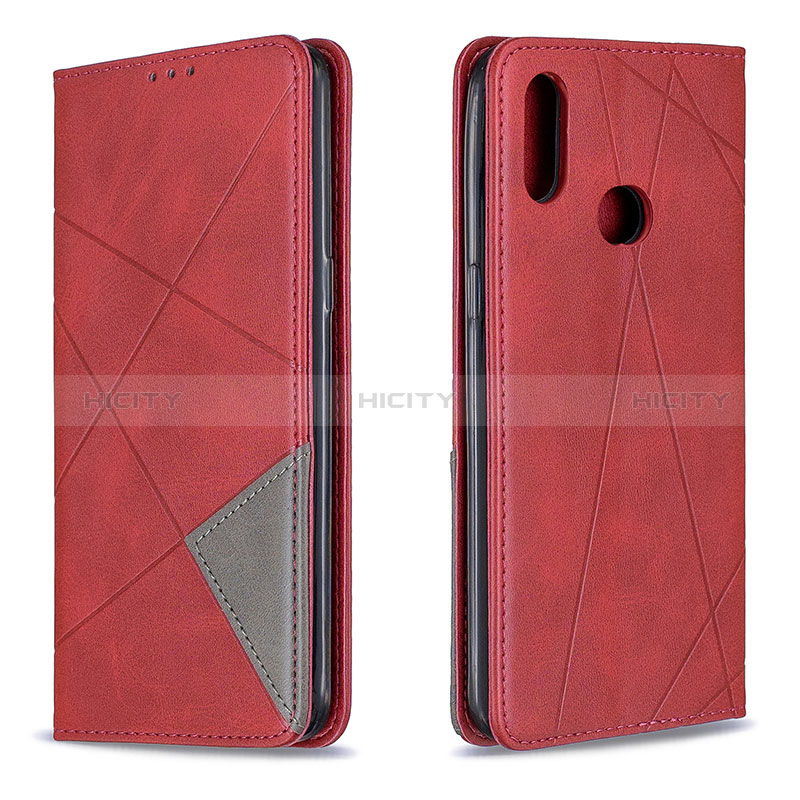 Coque Portefeuille Livre Cuir Etui Clapet B07F pour Samsung Galaxy A10s Rouge Plus