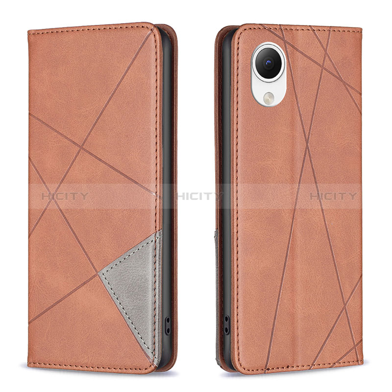 Coque Portefeuille Livre Cuir Etui Clapet B07F pour Samsung Galaxy A23e 5G Marron Plus