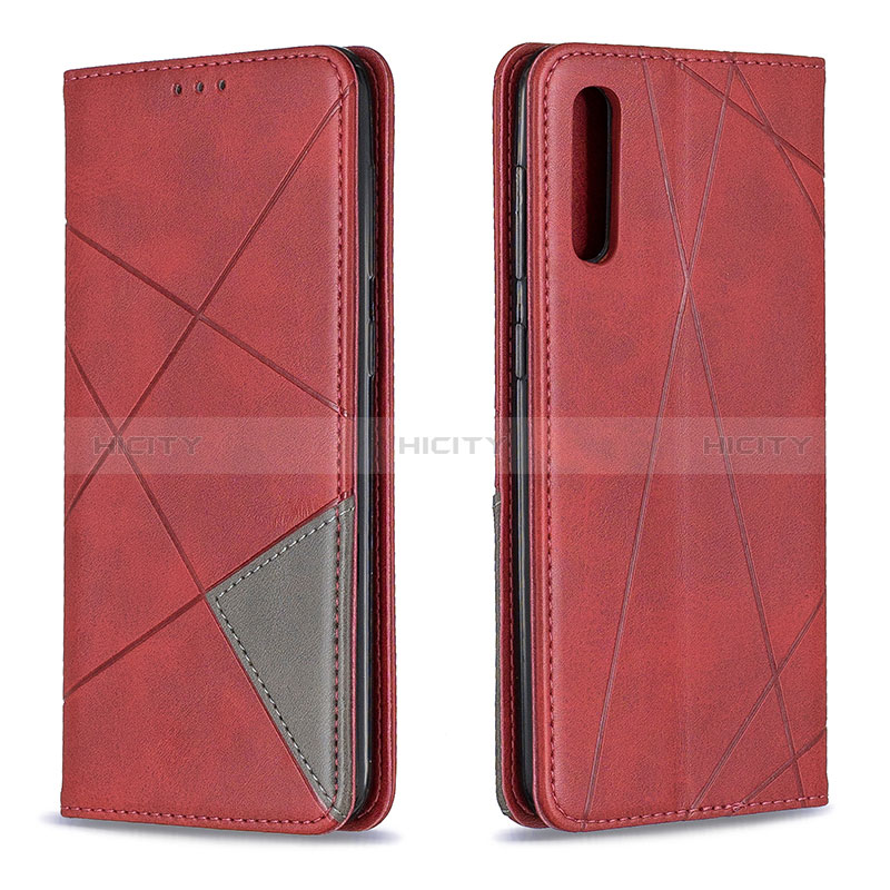 Coque Portefeuille Livre Cuir Etui Clapet B07F pour Samsung Galaxy A30S Rouge Plus