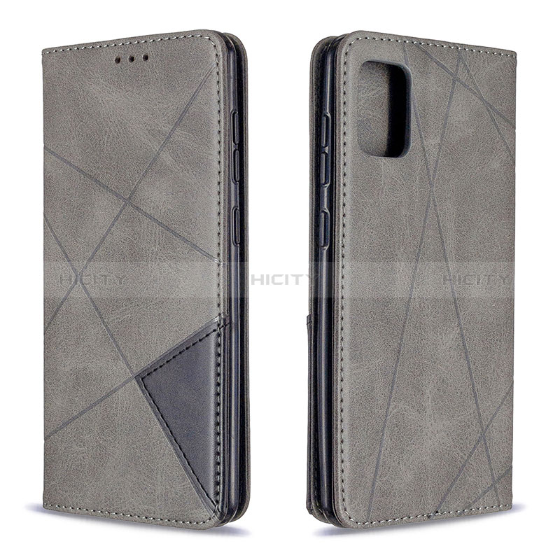 Coque Portefeuille Livre Cuir Etui Clapet B07F pour Samsung Galaxy A31 Gris Plus