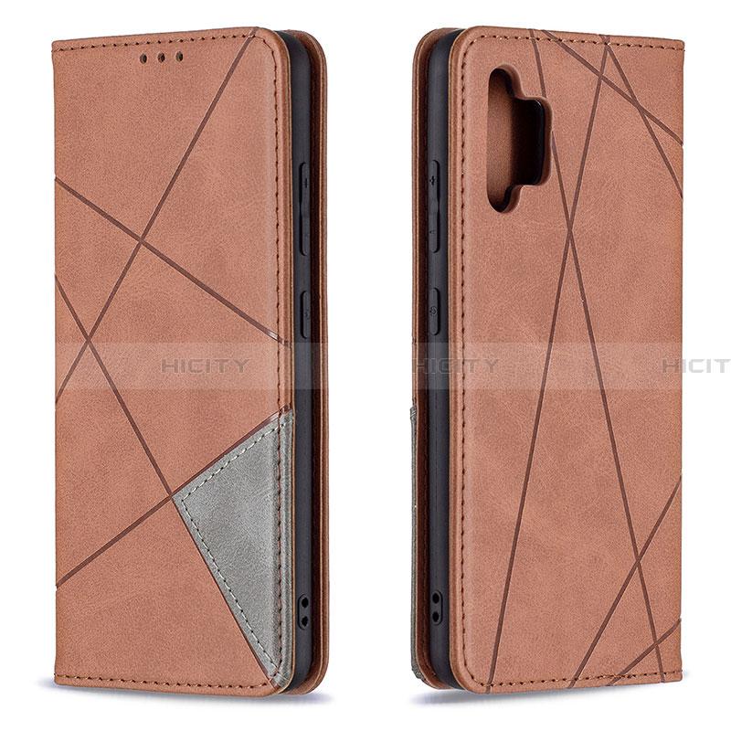 Coque Portefeuille Livre Cuir Etui Clapet B07F pour Samsung Galaxy A32 4G Marron Plus