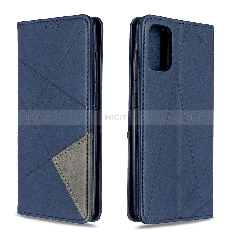 Coque Portefeuille Livre Cuir Etui Clapet B07F pour Samsung Galaxy A41 Bleu Plus