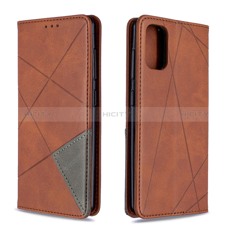 Coque Portefeuille Livre Cuir Etui Clapet B07F pour Samsung Galaxy A41 Marron Plus