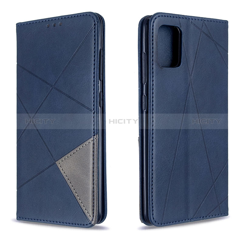 Coque Portefeuille Livre Cuir Etui Clapet B07F pour Samsung Galaxy A51 4G Bleu Plus