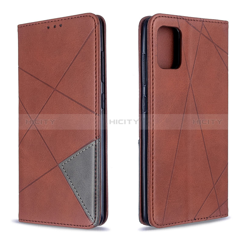 Coque Portefeuille Livre Cuir Etui Clapet B07F pour Samsung Galaxy A51 4G Marron Plus