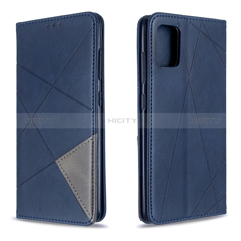 Coque Portefeuille Livre Cuir Etui Clapet B07F pour Samsung Galaxy A51 5G Bleu Plus