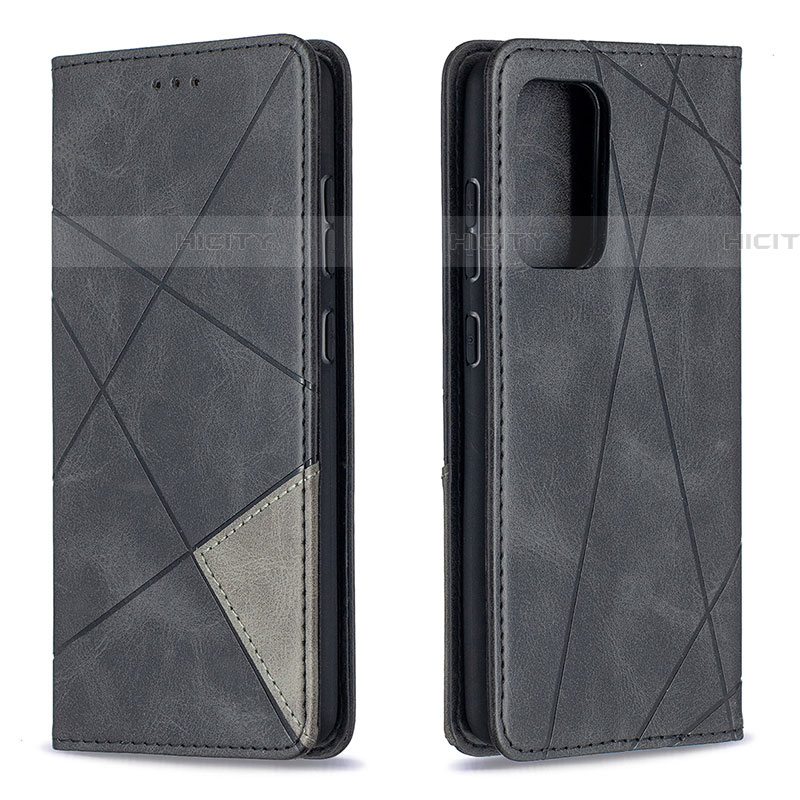 Coque Portefeuille Livre Cuir Etui Clapet B07F pour Samsung Galaxy A52 4G Noir Plus