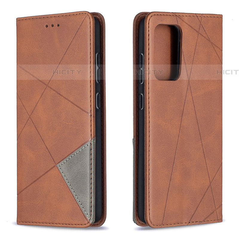 Coque Portefeuille Livre Cuir Etui Clapet B07F pour Samsung Galaxy A52 5G Marron Plus