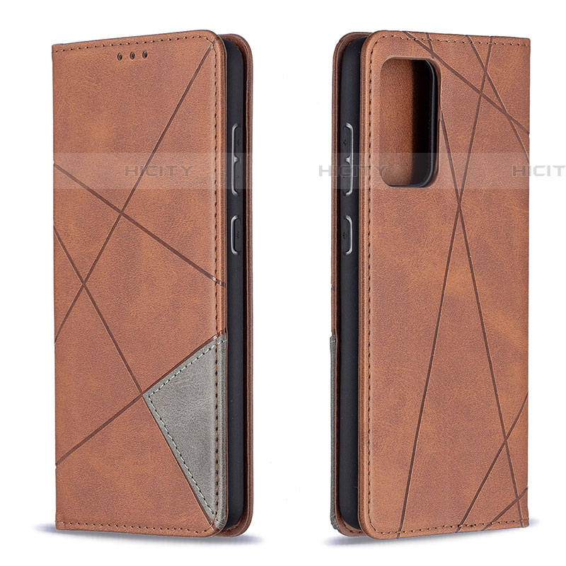 Coque Portefeuille Livre Cuir Etui Clapet B07F pour Samsung Galaxy A72 5G Marron Plus