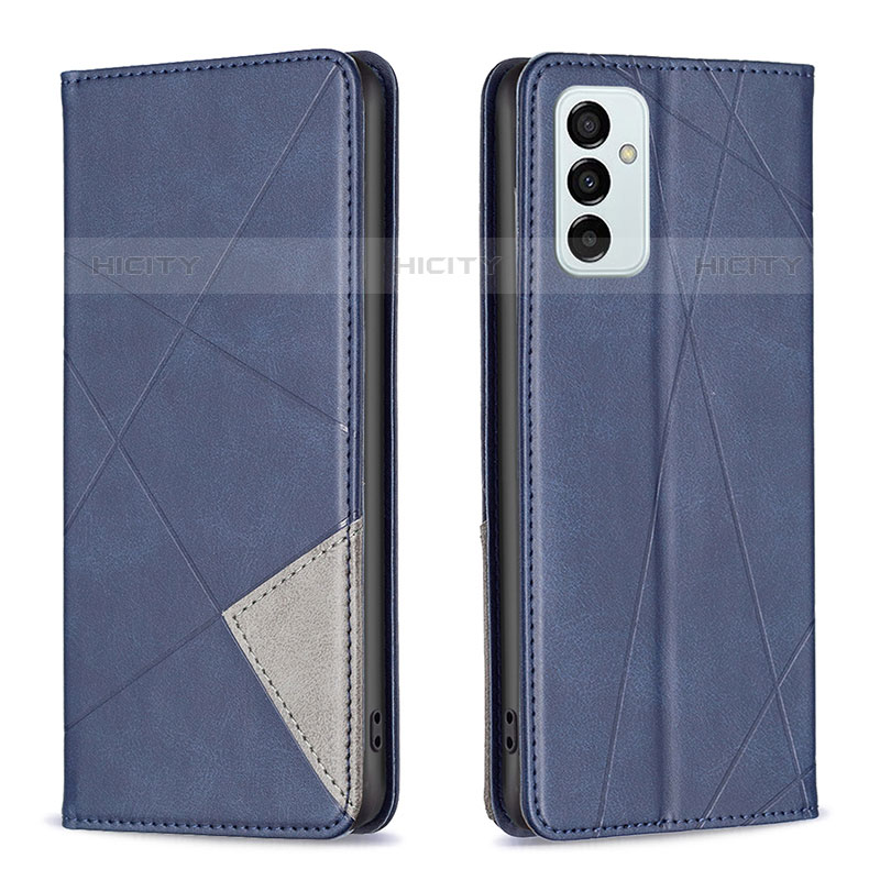 Coque Portefeuille Livre Cuir Etui Clapet B07F pour Samsung Galaxy M23 5G Bleu Plus