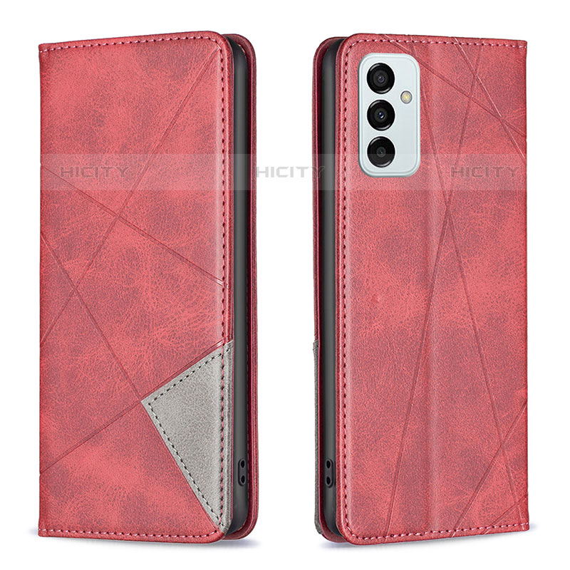 Coque Portefeuille Livre Cuir Etui Clapet B07F pour Samsung Galaxy M23 5G Rouge Plus