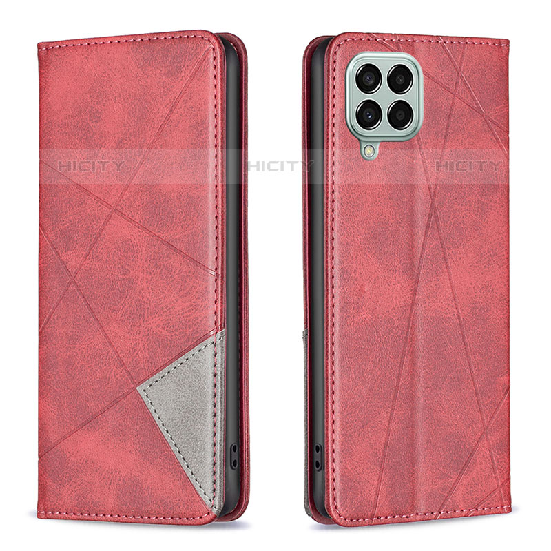 Coque Portefeuille Livre Cuir Etui Clapet B07F pour Samsung Galaxy M33 5G Rouge Plus