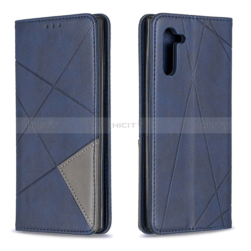 Coque Portefeuille Livre Cuir Etui Clapet B07F pour Samsung Galaxy Note 10 5G Bleu Plus