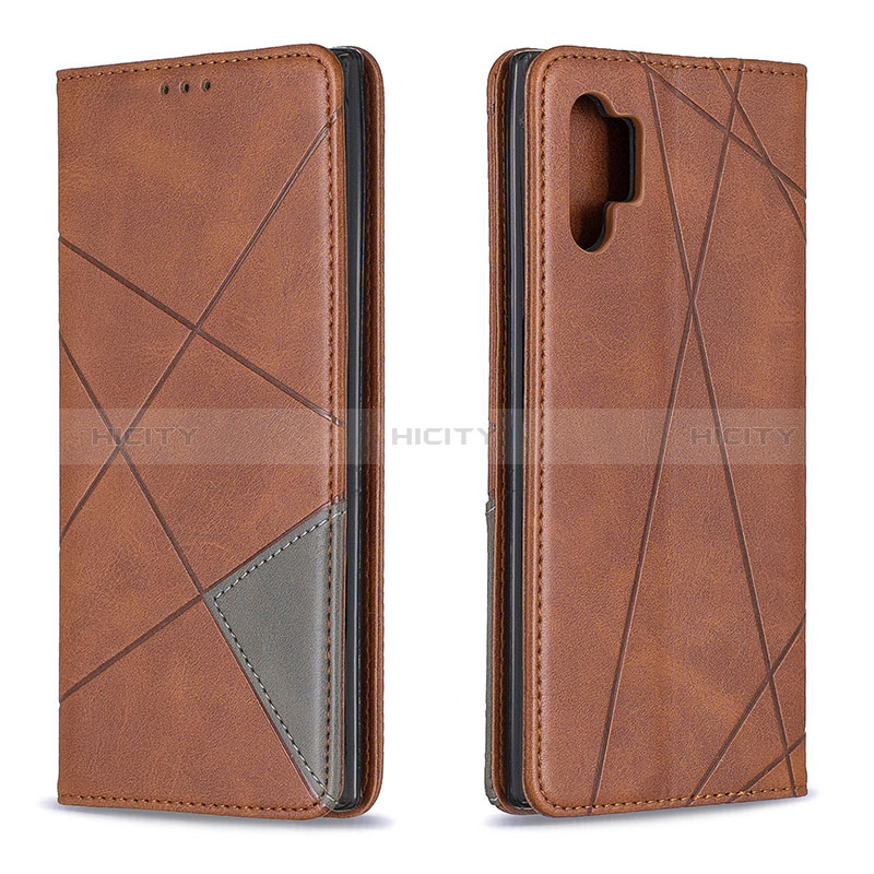 Coque Portefeuille Livre Cuir Etui Clapet B07F pour Samsung Galaxy Note 10 Plus 5G Marron Plus