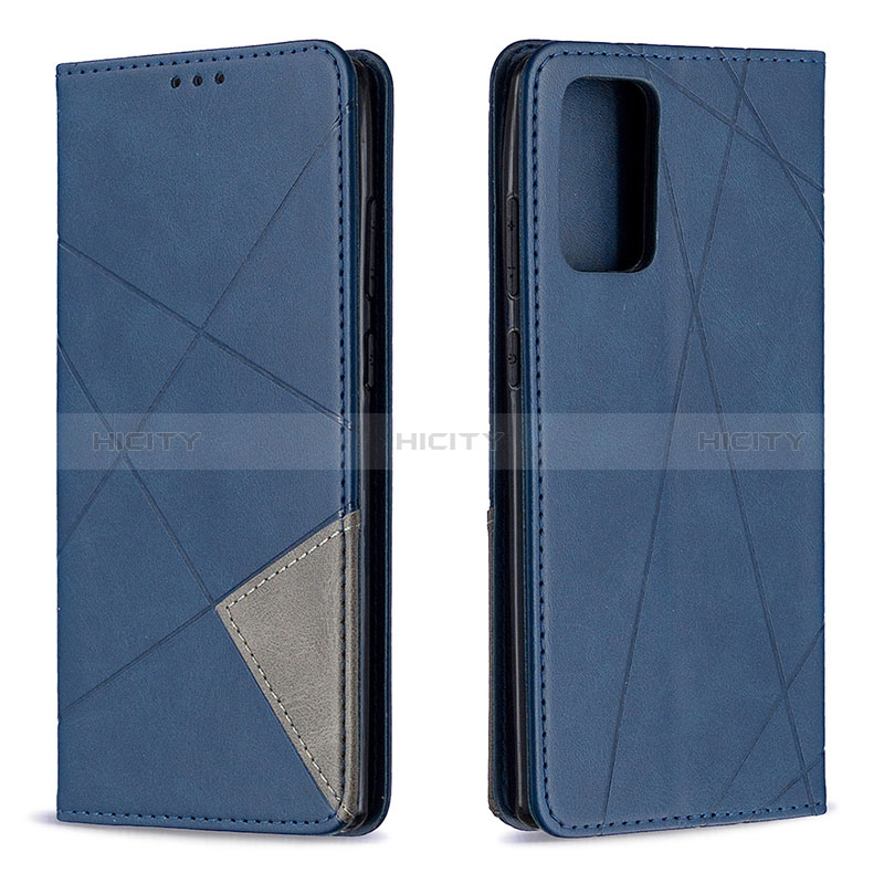 Coque Portefeuille Livre Cuir Etui Clapet B07F pour Samsung Galaxy Note 20 5G Bleu Plus