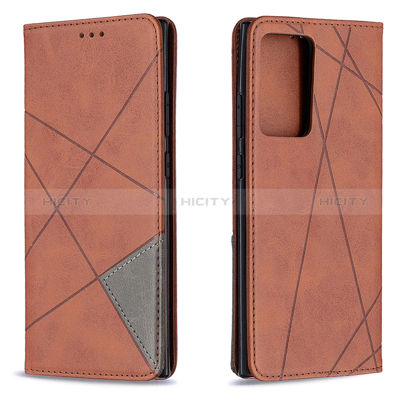 Coque Portefeuille Livre Cuir Etui Clapet B07F pour Samsung Galaxy Note 20 Ultra 5G Marron Plus