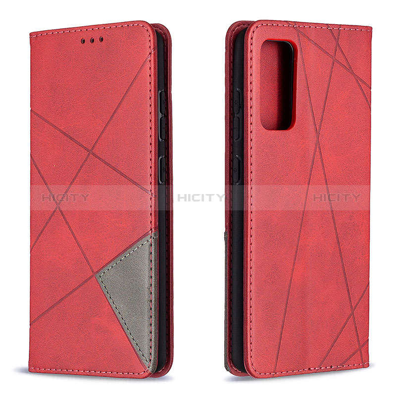 Coque Portefeuille Livre Cuir Etui Clapet B07F pour Samsung Galaxy S20 FE (2022) 5G Rouge Plus