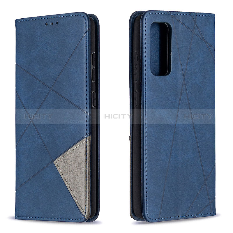 Coque Portefeuille Livre Cuir Etui Clapet B07F pour Samsung Galaxy S20 FE 4G Bleu Plus