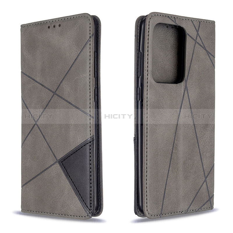 Coque Portefeuille Livre Cuir Etui Clapet B07F pour Samsung Galaxy S20 Plus 5G Gris Plus