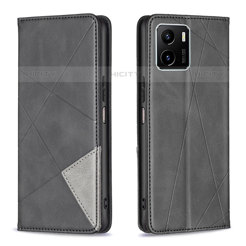 Coque Portefeuille Livre Cuir Etui Clapet B07F pour Vivo iQOO U5x Noir Plus