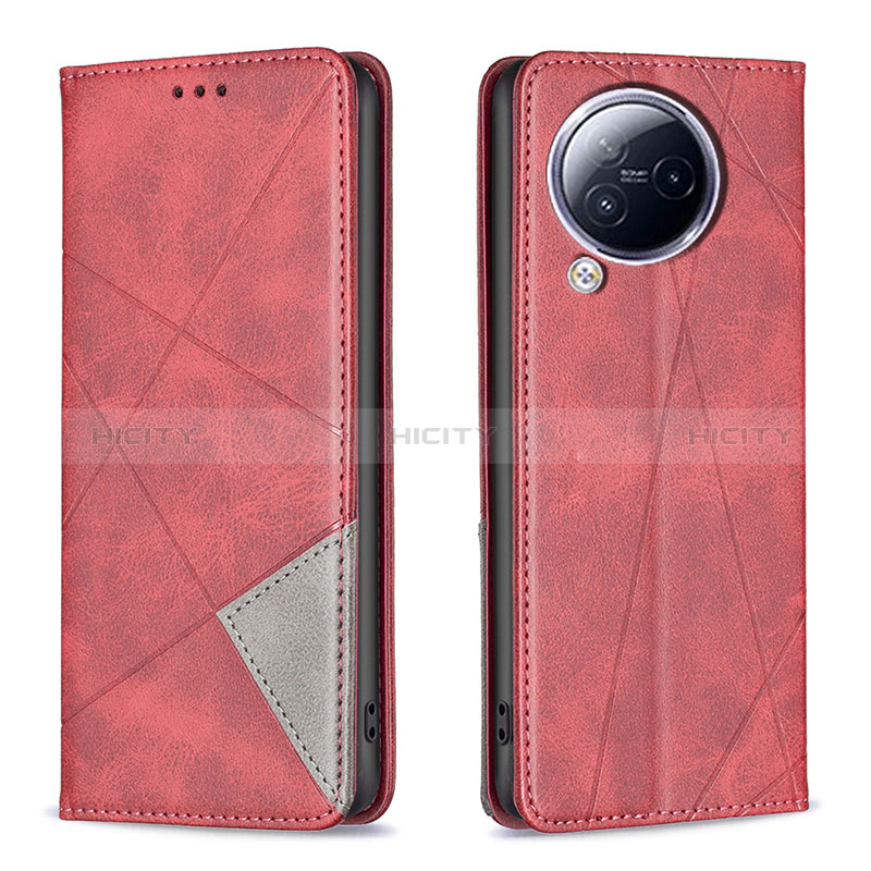 Coque Portefeuille Livre Cuir Etui Clapet B07F pour Xiaomi Civi 3 5G Rouge Plus