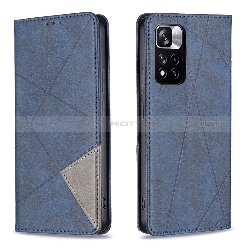 Coque Portefeuille Livre Cuir Etui Clapet B07F pour Xiaomi Mi 11i 5G (2022) Bleu Plus