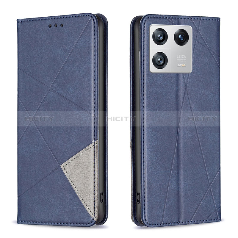 Coque Portefeuille Livre Cuir Etui Clapet B07F pour Xiaomi Mi 13 5G Bleu Plus