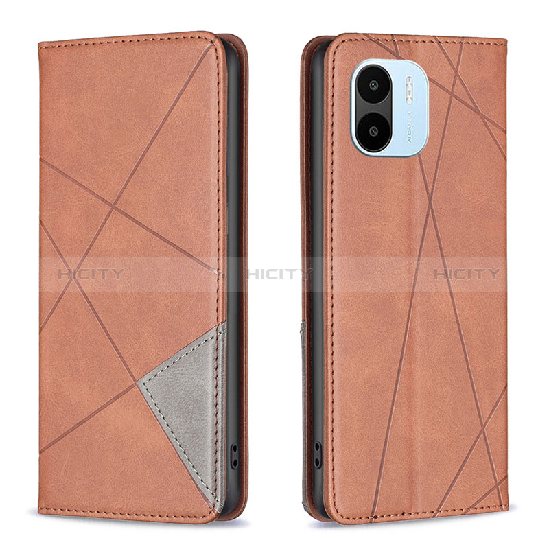 Coque Portefeuille Livre Cuir Etui Clapet B07F pour Xiaomi Poco C50 Marron Plus