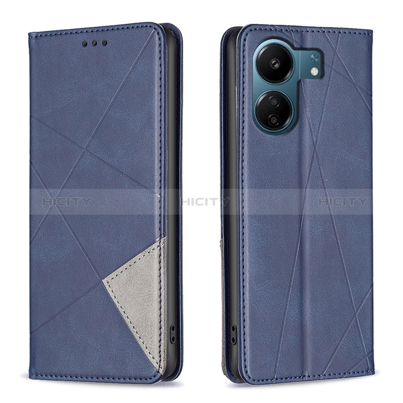 Coque Portefeuille Livre Cuir Etui Clapet B07F pour Xiaomi Poco C65 Bleu Plus