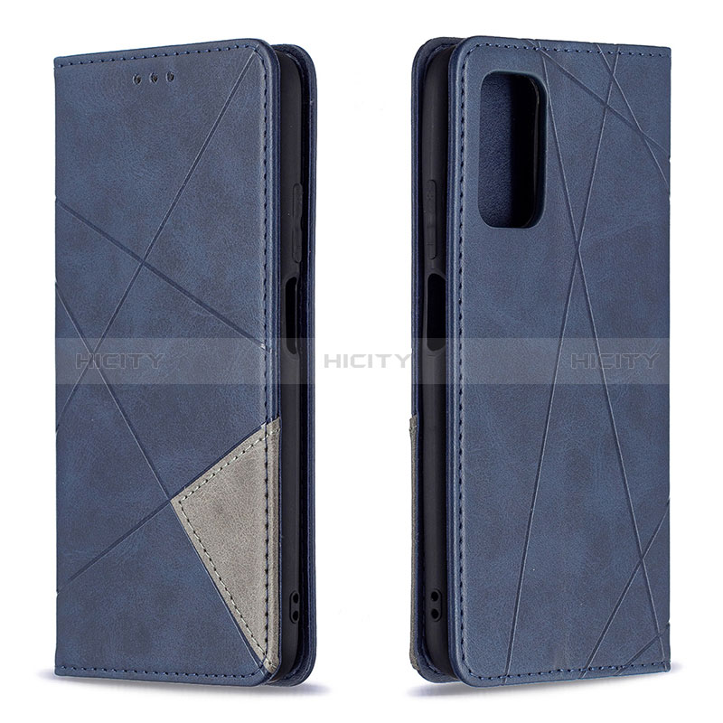 Coque Portefeuille Livre Cuir Etui Clapet B07F pour Xiaomi Poco M3 Bleu Plus