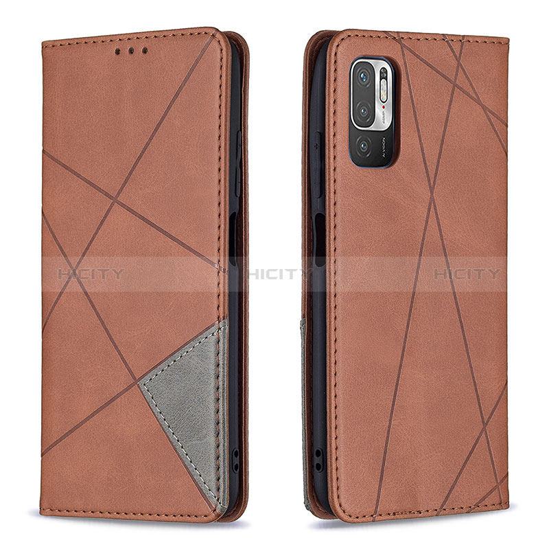 Coque Portefeuille Livre Cuir Etui Clapet B07F pour Xiaomi POCO M3 Pro 5G Marron Plus