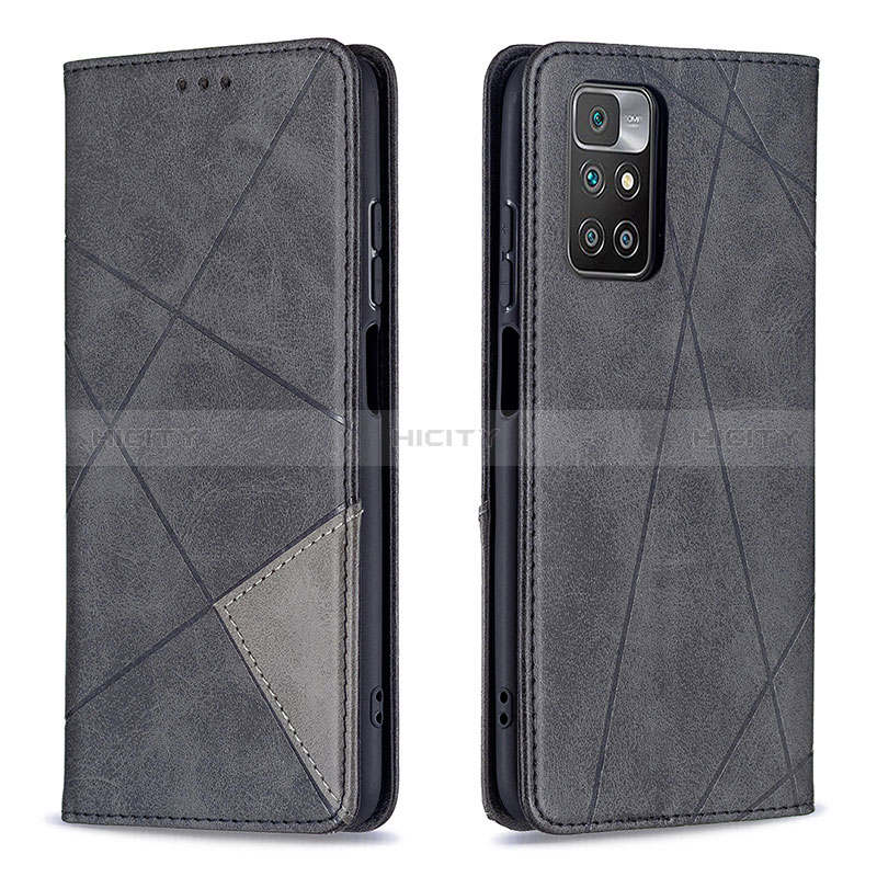 Coque Portefeuille Livre Cuir Etui Clapet B07F pour Xiaomi Redmi 10 (2022) Noir Plus