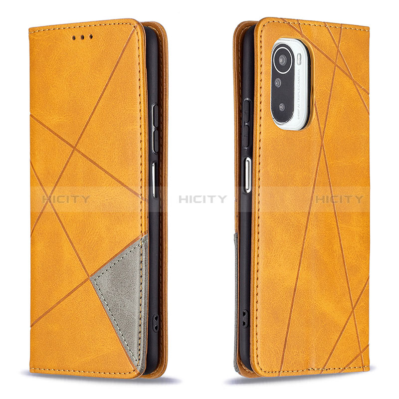 Coque Portefeuille Livre Cuir Etui Clapet B07F pour Xiaomi Redmi K40 5G Gris Plus