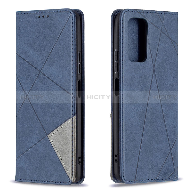 Coque Portefeuille Livre Cuir Etui Clapet B07F pour Xiaomi Redmi Note 10 Pro 4G Bleu Plus