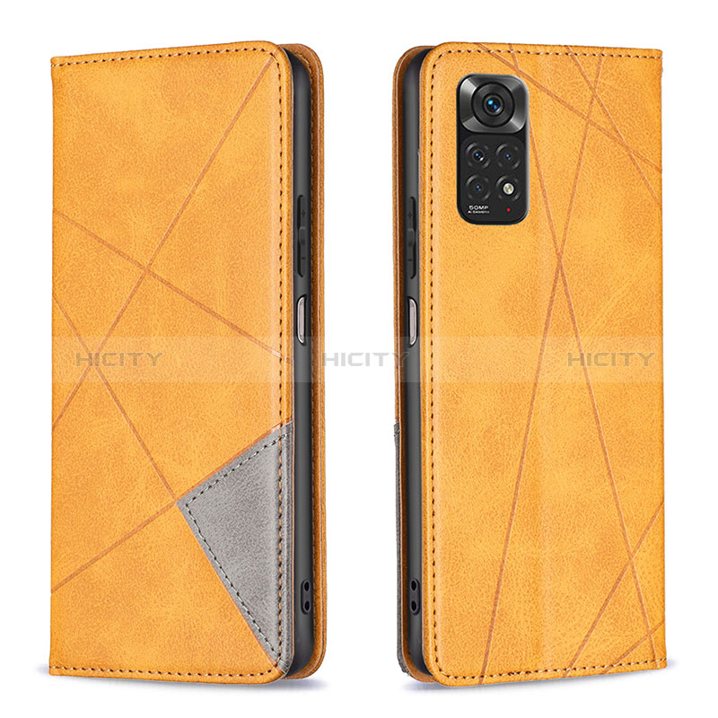 Coque Portefeuille Livre Cuir Etui Clapet B07F pour Xiaomi Redmi Note 11 4G (2022) Brun Clair Plus