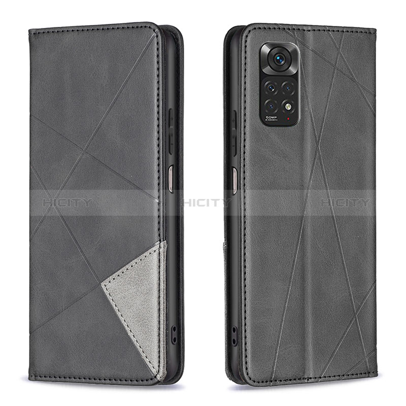 Coque Portefeuille Livre Cuir Etui Clapet B07F pour Xiaomi Redmi Note 11S 4G Noir Plus