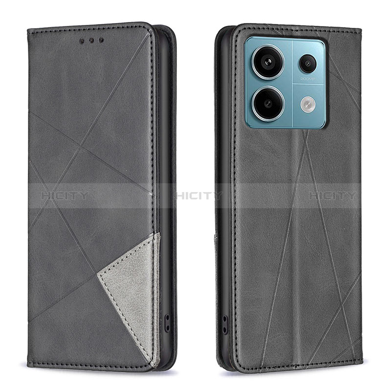 Coque Portefeuille Livre Cuir Etui Clapet B07F pour Xiaomi Redmi Note 13 Pro 5G Noir Plus