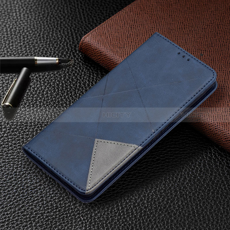 Coque Portefeuille Livre Cuir Etui Clapet B08F pour Google Pixel 6 Pro 5G Bleu Plus