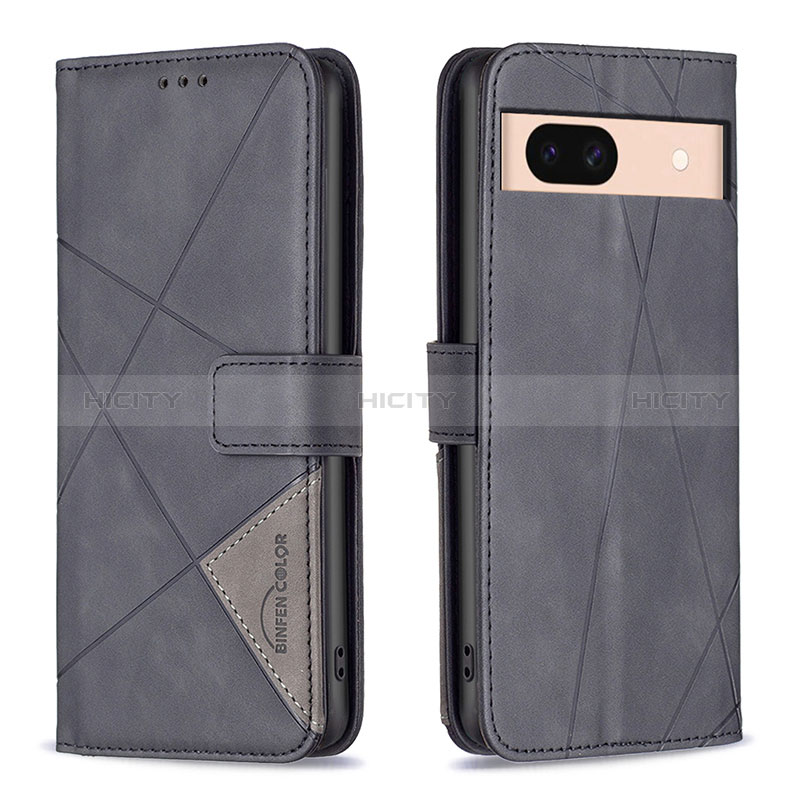 Coque Portefeuille Livre Cuir Etui Clapet B08F pour Google Pixel 8a 5G Noir Plus