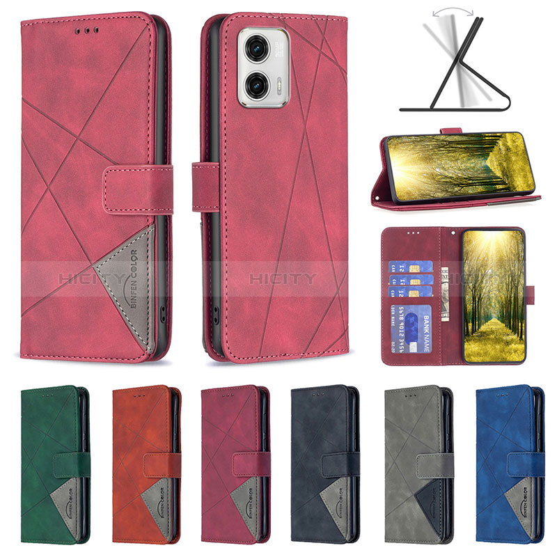 Coque Portefeuille Livre Cuir Etui Clapet B08F pour Motorola Moto G73 5G Plus