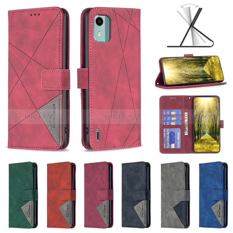 Coque Portefeuille Livre Cuir Etui Clapet B08F pour Nokia C12 Plus