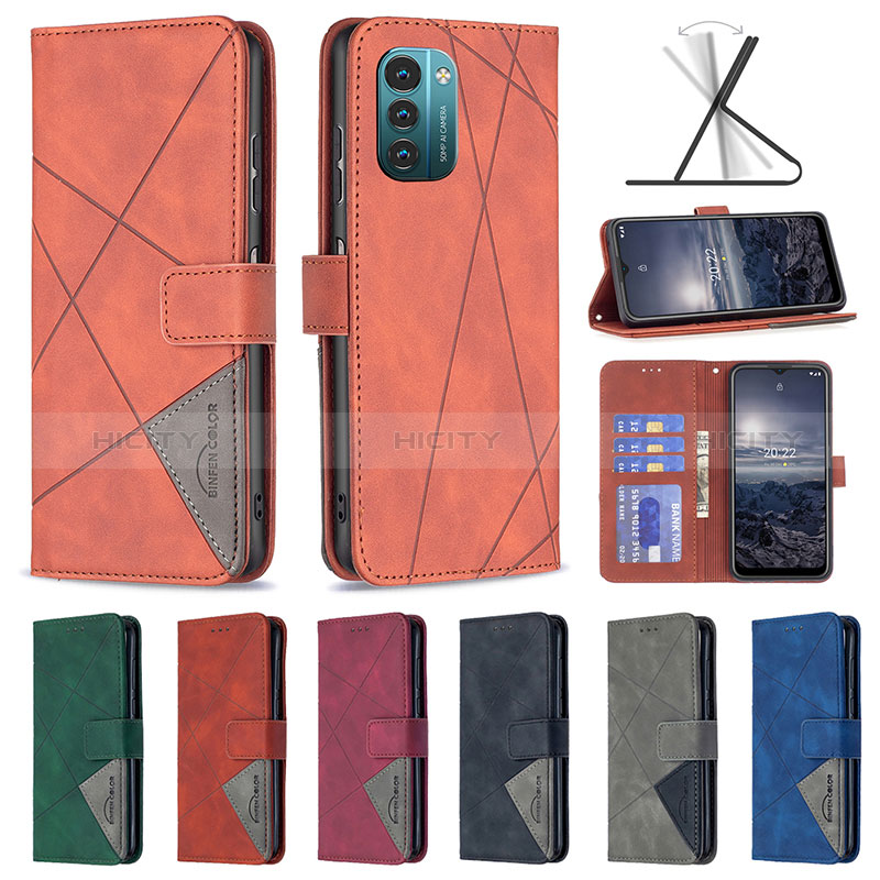 Coque Portefeuille Livre Cuir Etui Clapet B08F pour Nokia G21 Plus