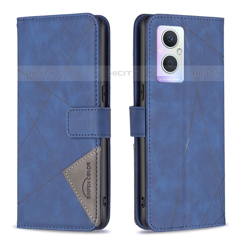 Coque Portefeuille Livre Cuir Etui Clapet B08F pour OnePlus Nord N20 5G Bleu Plus