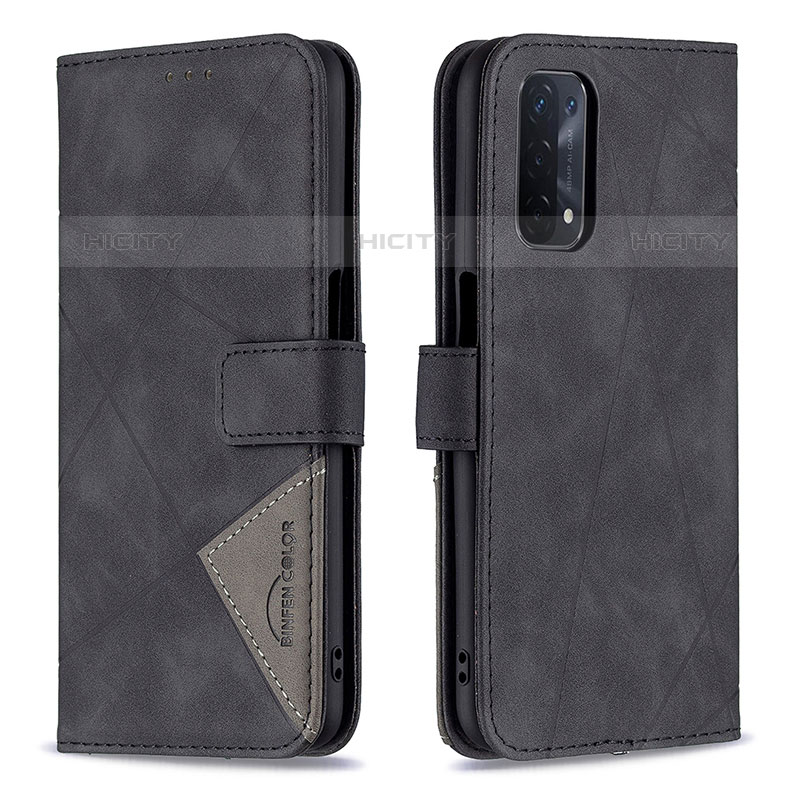 Coque Portefeuille Livre Cuir Etui Clapet B08F pour OnePlus Nord N200 5G Noir Plus