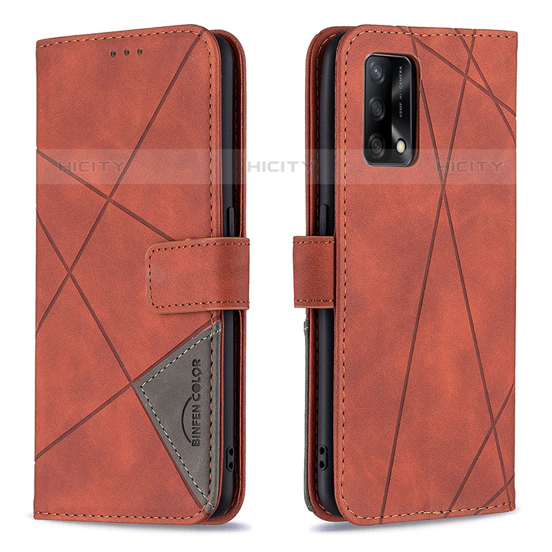 Coque Portefeuille Livre Cuir Etui Clapet B08F pour Oppo A74 4G Orange Plus