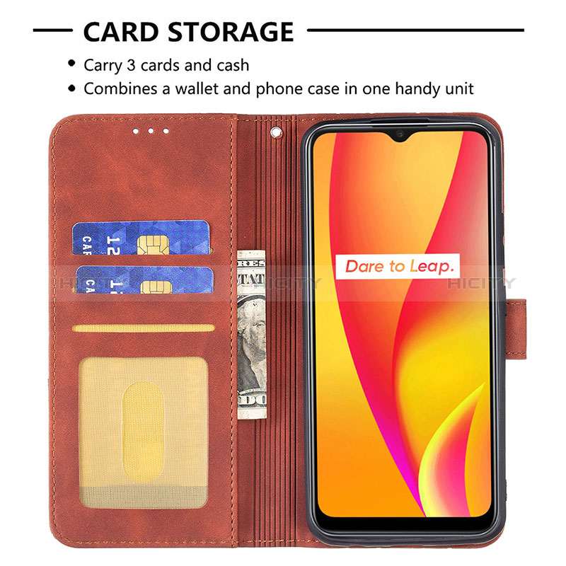 Coque Portefeuille Livre Cuir Etui Clapet B08F pour Realme C25S Plus